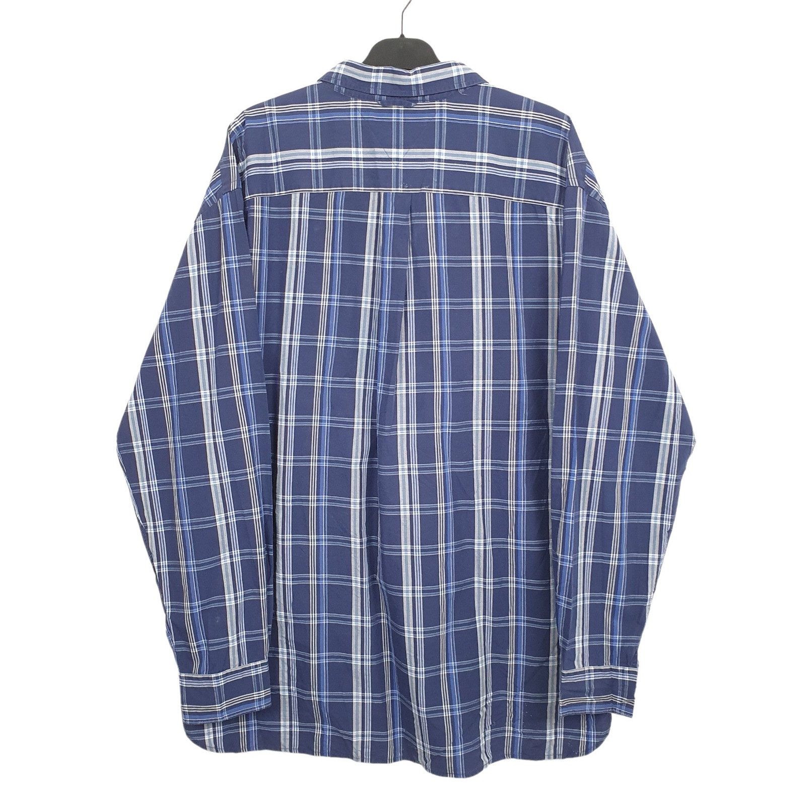 TOMMY HILFIGER Blue Check Shirt Long Sleeve Casual Mens XL image 3