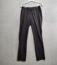 Jaanuu Women Scrub Bottom XS Black Straight Leg Skinny Pant Drawstring NWT