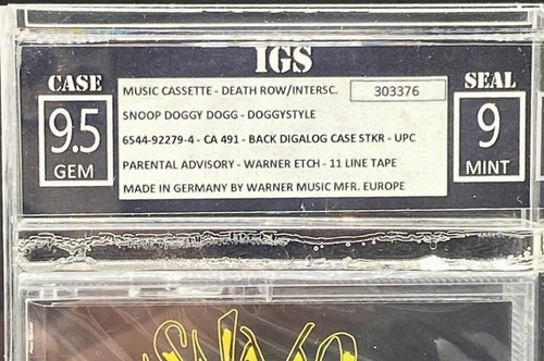 IGS 9.5-9 SNOOP DOGGY DOGG DOGGYSTYLE CASSETTE GRADED MUSIC IGS - Picture 3 of 3