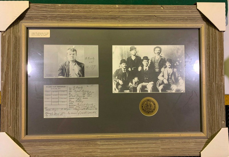 Limited Edition Butch Cassidy Photo Collage #25 of 500 State of Wyo Archives