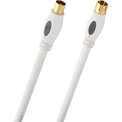 OEHLBACH Transmission Plus Antennenkabel für TV und Radio m/w HDTV weiß - 75cm