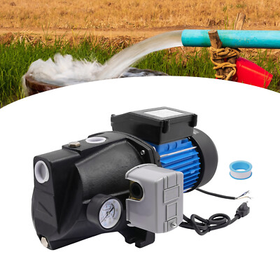 3/4 HP Well Water Pump Home Garden Booster Jet Pump 1000GPH w/Auto Control 550W