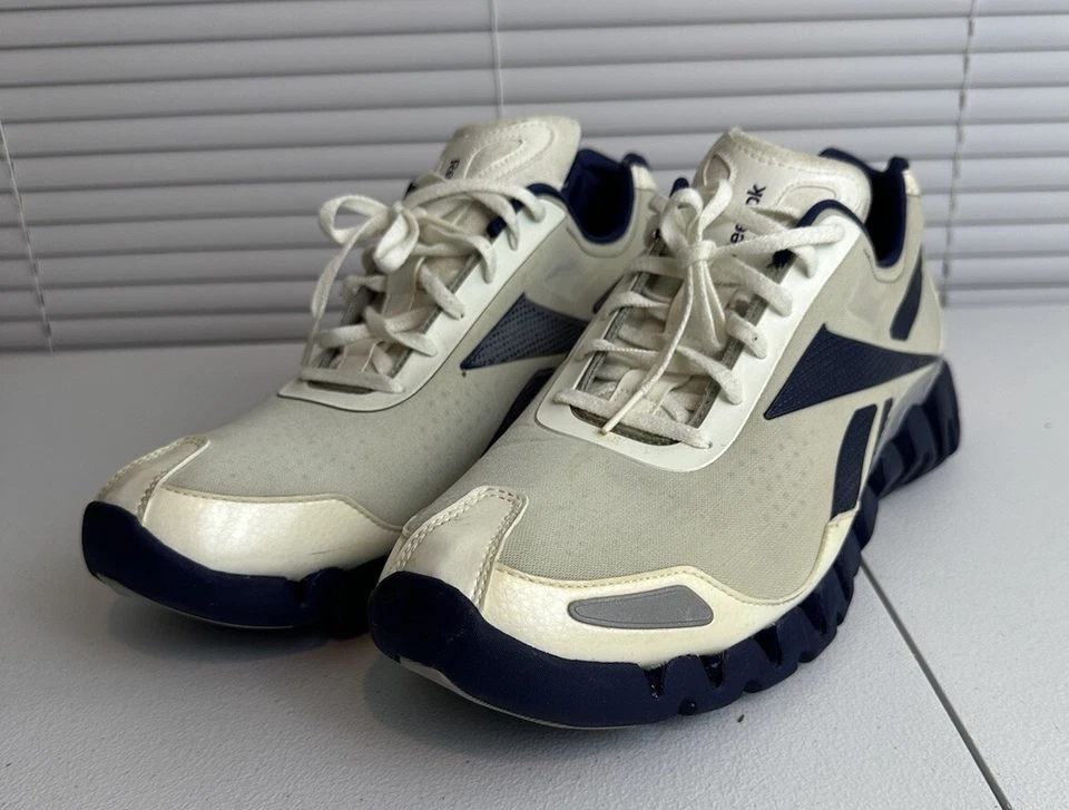 Tênis Reebok Masculino Zig Tech Pulse Work Tamanho 14 Azul, Cinza - Imagem 4 de 4