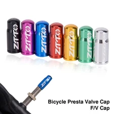2x Bike Tube Aluminum Valve Caps MTB Road Bicycle Presta Tire Dust Cover ZTTO