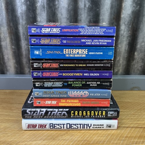 Star Trek Book Lot of 10 Novel Books HC Paperback Various Authors - Picture 2 of 15