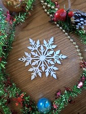 5 Inch Wooden Snowflake Ornaments