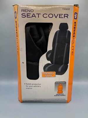Reno ProElite Seat Cover  #150602  NIB  One Seat Cover Plus Two Headrest Covers