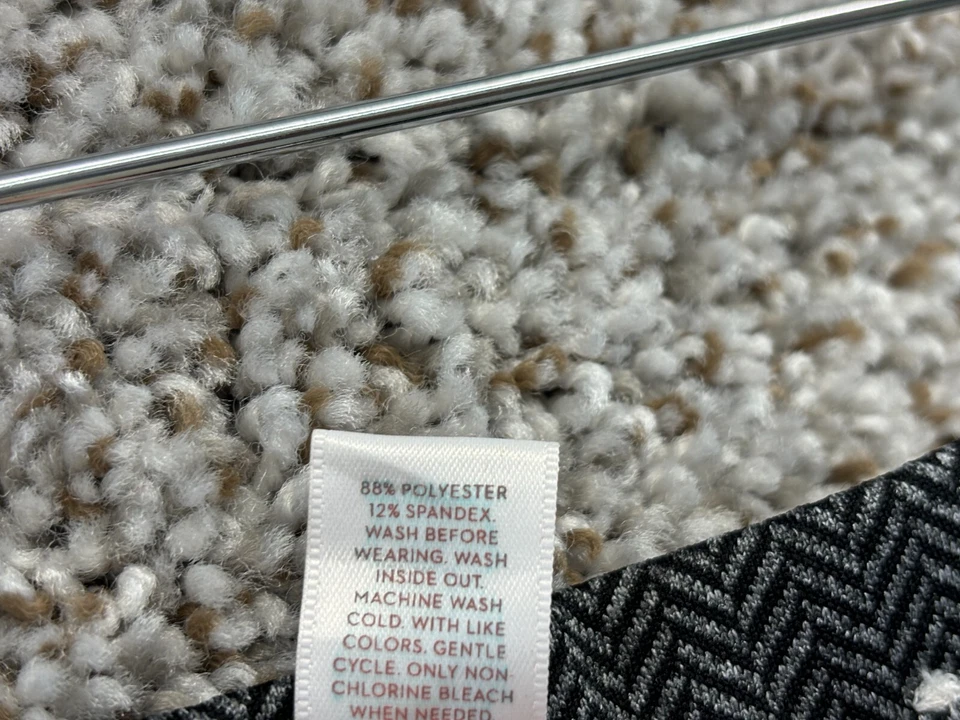 LC Lauren Conrad Vestido Ajustado Leggings Negro/Gris Chevron Pull On Pantalones Talla S Foto 3 de 4