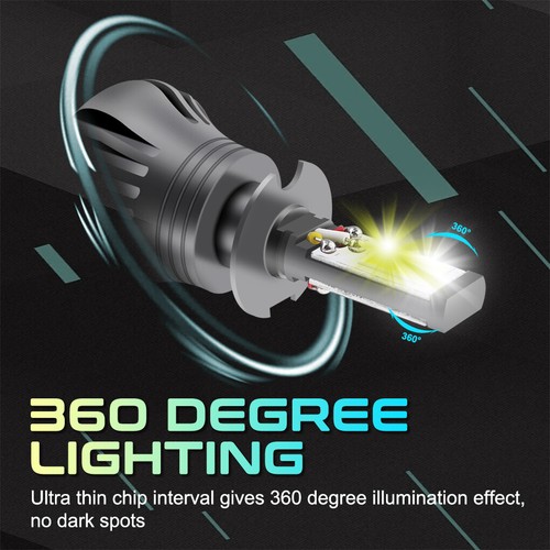 2x LED Driving Fog Light Bulbs Strobe Flashing 6000k White / 3000k Yellow H3 - Picture 2 of 8