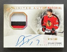 2020-21 SP Authentic Hockey Dylan Strome Limited Auto Material 23/100