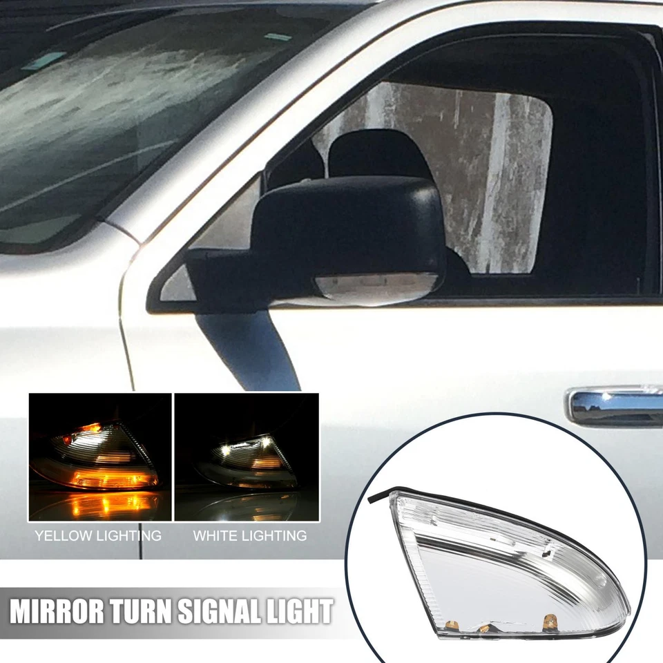 Lámpara de luz de señal de giro del espejo del conductor para Dodge para Ram 1500 09-14 2500 10-14 Foto 2 de 4