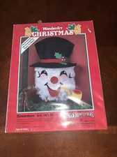 WONDERART CHRISTMAS SNOWMAN KIT K155 AUNT LYDIAS NIB FREE SHIPPING