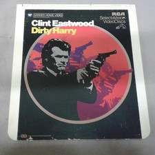CED Videodisc Movie Clint Eastwood WB Warner Bros Dirty Harry Rare Cover
