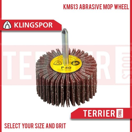 Abrasive Sanding Flap Wheel Mop KLINGSPOR KM613 Sandpaper Metal Stainless Steel eBay
