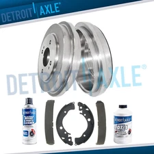 Rear Brake Drums & Ceramic Brake Shoes for 2009 2010 2011-2013 Honda Fit Insight