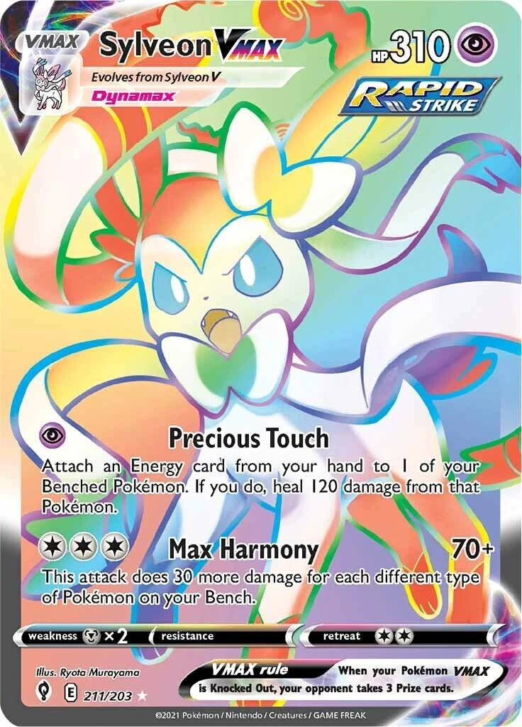 Las mejores ofertas en Cartas de JCC Pokémon Sylveon VMAX | eBay