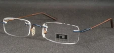 TIM DILSEN TD794 Blue Teal /Brown EYEGLASSES GLASSES RIMLESS 50-20-135mm