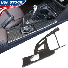 ABS Carbon Fiber Gear Shift Panel Cover Trim Fits BMW 3 Series F30 F34 2013-2019