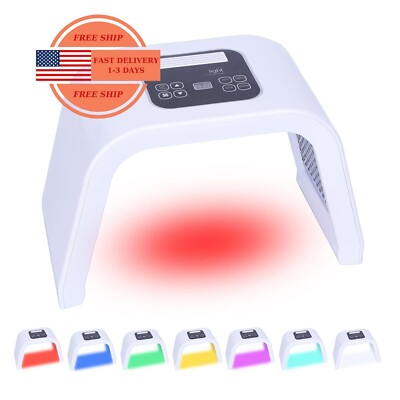 Equipo de terapia de luz LED de mascarilla facial LED de 7 colores para el cuida