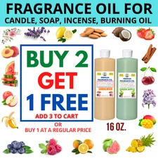 16 oz. Fragrance Scented Oil - Soap Burning Bath Bomb Candle Incense making Oil