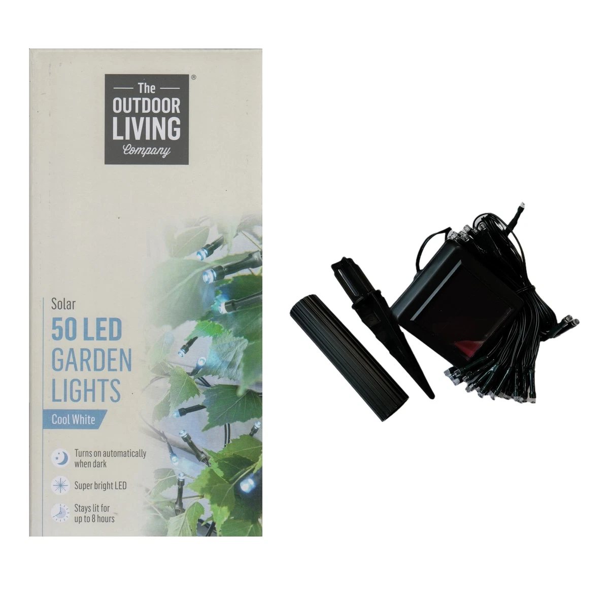 Cool white solar garden lights outlet