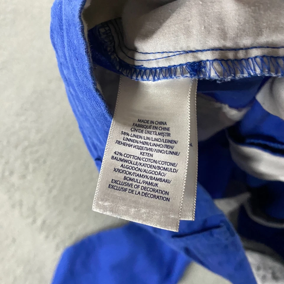 Polo Ralph Lauren Skinny Fit Pants Boys 20 Linen Pony Classic School Blue Chino - Image 3 of 4