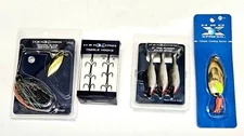 H20 Xpress FISHING SET SWIM SHAD TREBLE HOOKS SPINNER BAIT  CASTING SPOON NEW!!