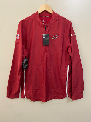 Nike On Field Arizona Cardinals Sideline Coach Zip Pullover Jacket M  907469-673