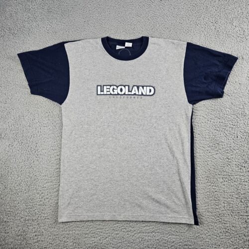 Legoland T-Shirt Mens Small Gray Blue Short Sleeve Crewneck