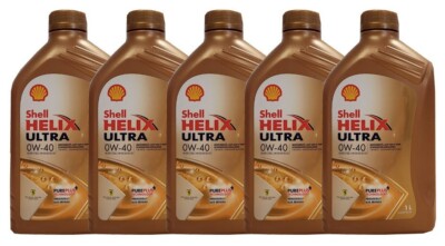 Shell Helix Ultra 0W-40 5x1 Liter Motoröl  MB 229.5 RN700 / 710,Fiat 9.55535-Z2
