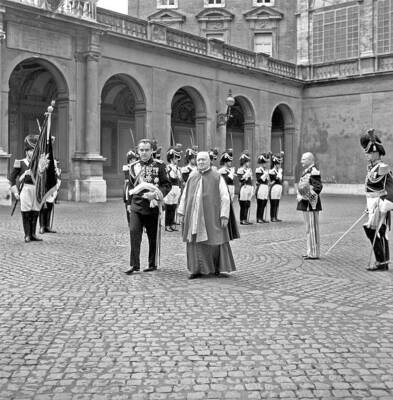 Rainier Iii, Prince Of Monaco, Visiting Vatican City 1955 Old Photo