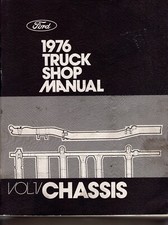 1976 Ford Truck Shop Manual Vol 1 Chassis Mn1262