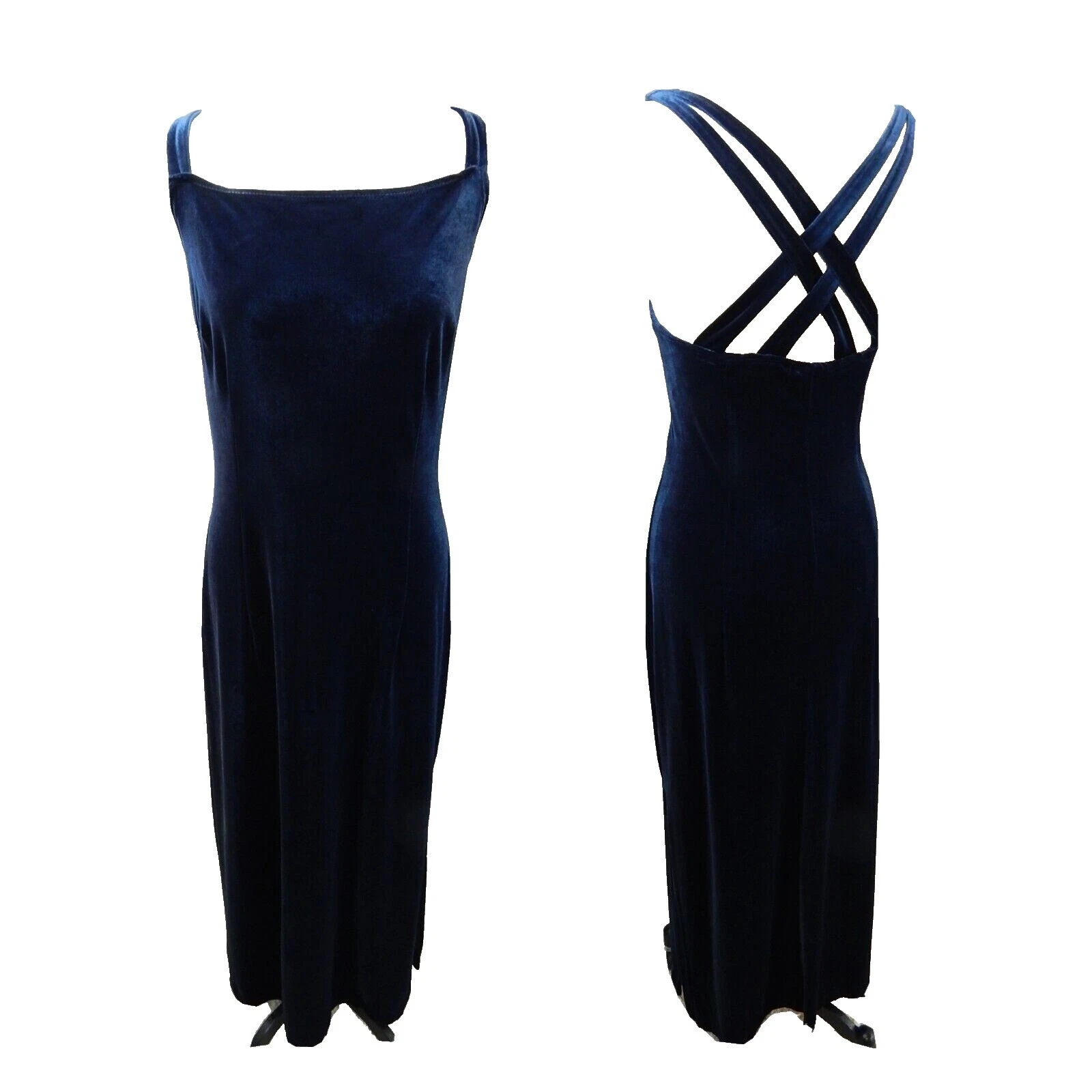 Vestidos Vintage de terciopelo de discoteca para Mujeres