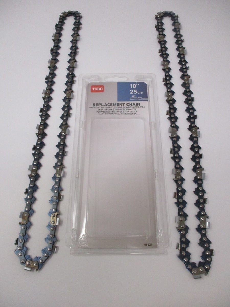 2 Genuine Toro 88621 60V Polesaw 10” Chainsaw Chain Replacement