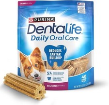 DentaLife Daily Oral Care Dog Treats for Small Medium Dogs Chicken Flavor 40ct