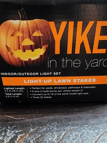 Halloween Pumpkin Yard Stakes Lights Yikes in the Yard Outdoor/Indoor Lights - 第 16/23 張圖片