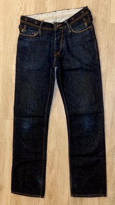 J.C. RAGS ICON SELECTION JEANS Hose DUNKELBLAU USED LOOK W 28 L 32
