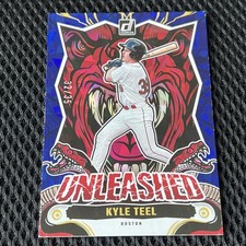 2024 Panini Donruss Unleashed Kyle Teel #9 Blue Ice /35 (RC)