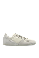 RICK OWENS Temple Minimal Sneaks White Suede Sneakers New & Authentic
