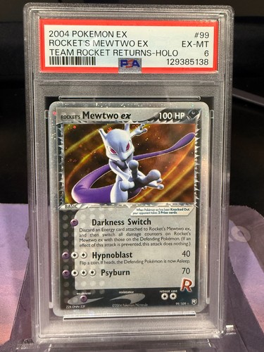 Rocket's Mewtwo ex graded PSA 6 for sale on eBay