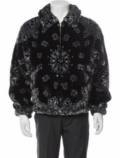 Supreme Bandana Faux Fur Bomber Jacket - Blac...