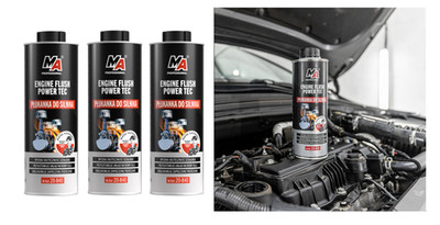 3x Spülung POWER TEC 500ml Ölschlammspülung Motor Reiniger Motorspülung 20-B40