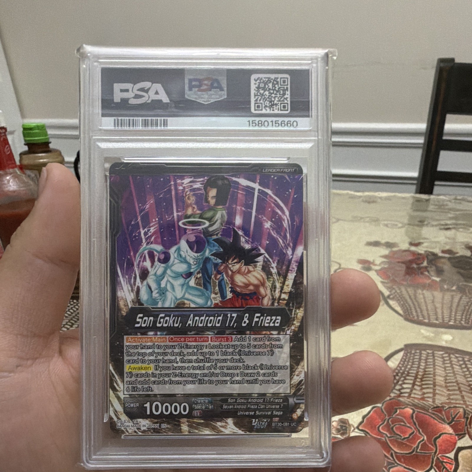 Dragon Ball Super Card Game 2026 Universe 7 Team-Up BT30-081 PSA 10 SLR Foil view 2