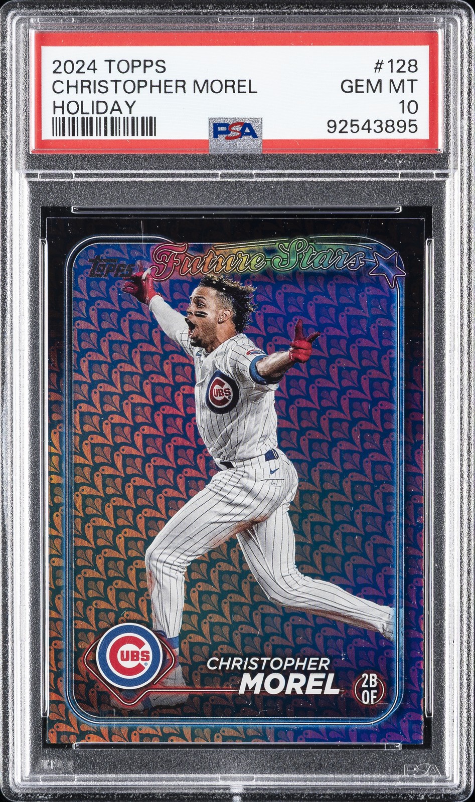 2024 TOPPS HOLIDAY #128 CHRISTOPHER MOREL PSA 10