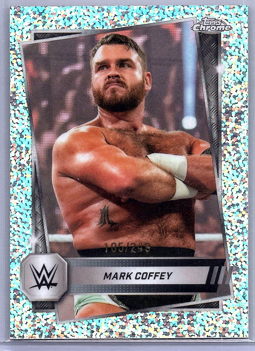 2025 Topps Chrome WWE - Mark Coffey #176 Speckle Refractor /249