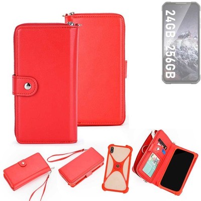 2in1 Hülle Portemonnee für iiiF150 B2 Ultra Schutzhülle Case Handyhülle rot