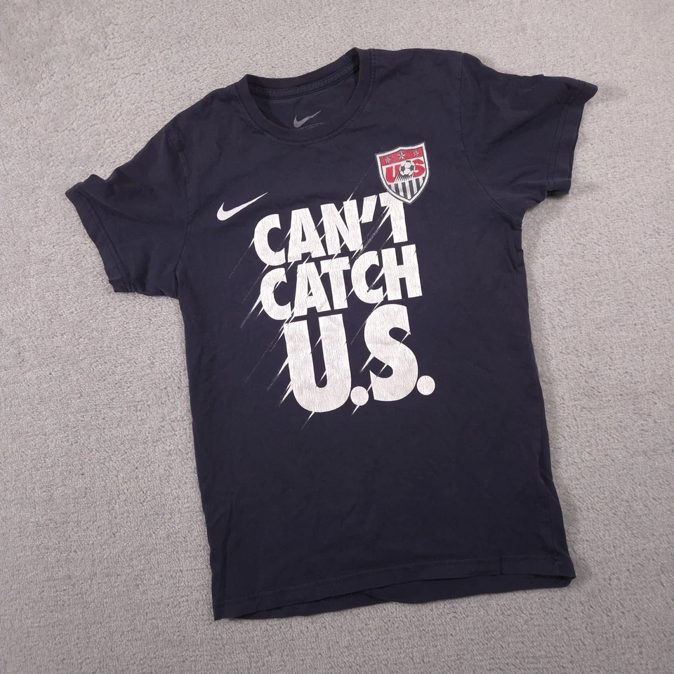 Camiseta de fútbol de Estados Unidos para hombre mediana azul marino fútbol no se puede atrapar Nike de Estados Unidos Foto 2 de 4