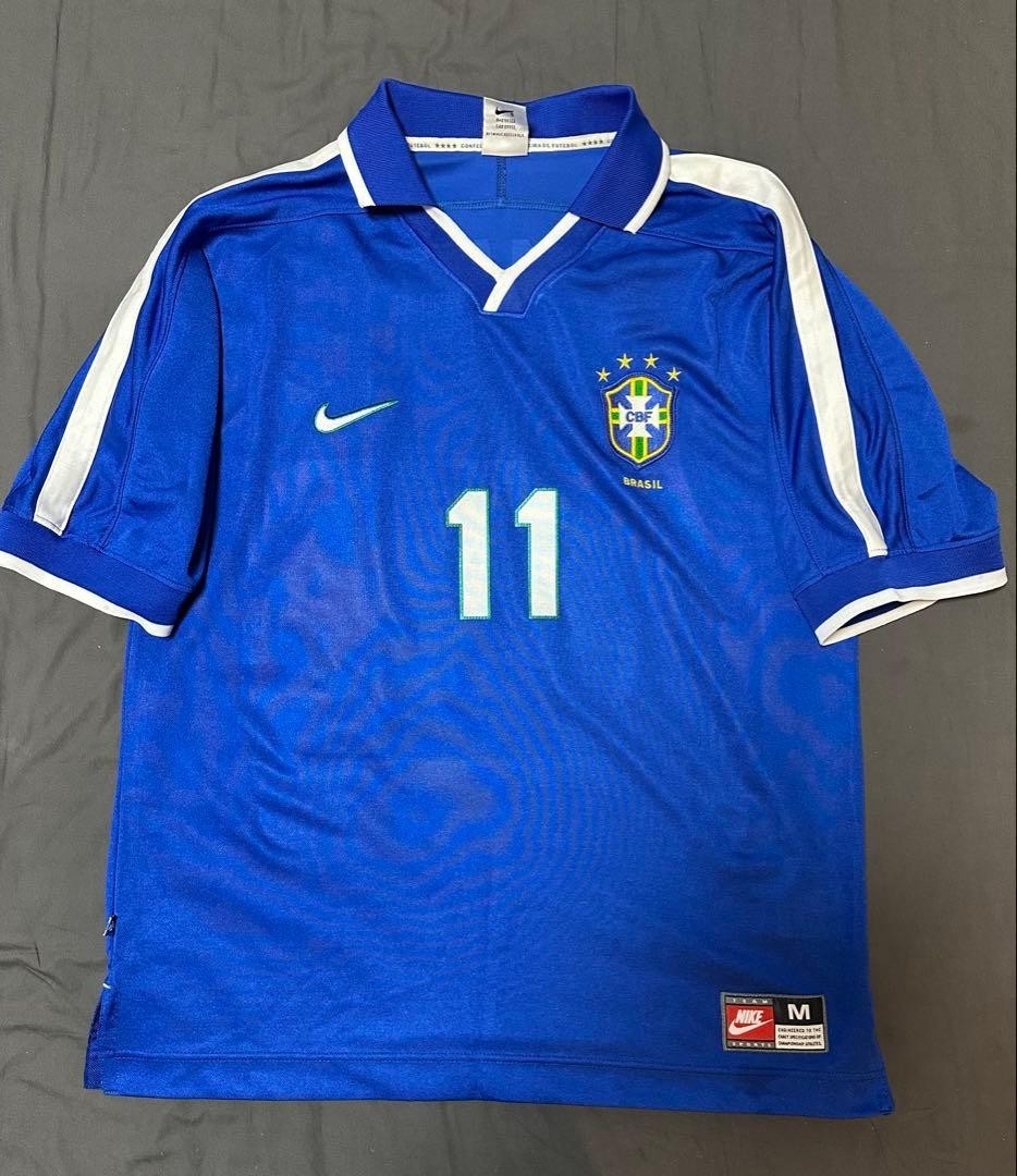 1997-1998] Brazil Away Football Jersey Romario #11 Size M Used | eBay