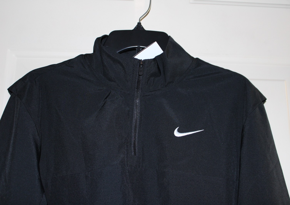 NWT Nike Dri-FIT Golf Club 1/2 Zip Men's XS Black Jacket FQ1155