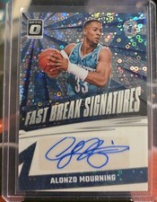 Alonzo Mourning 2024-25 Donruss Optic Fast Break Signatures Silver Auto